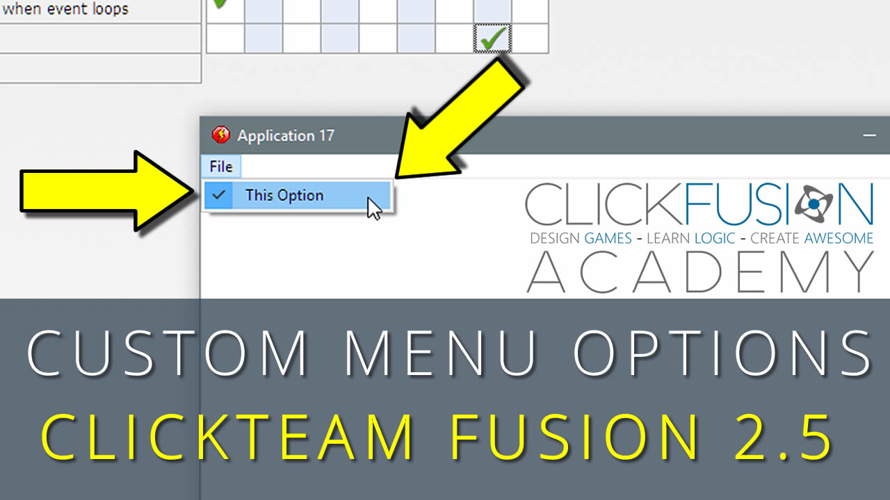 Custom Menu Options Fusion 2.5+